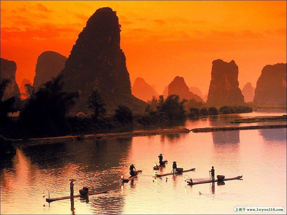 Fotos: Sunset in Li River China